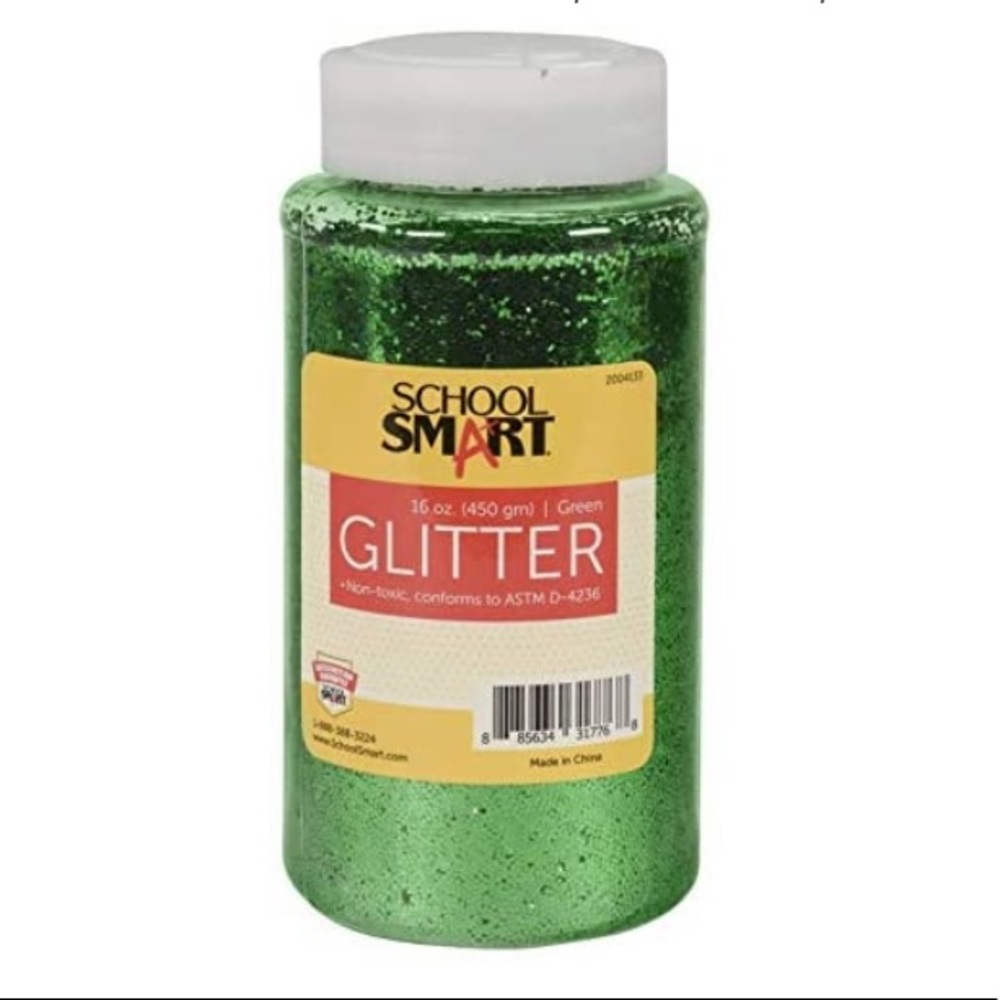 Free w/ purchase! Craft Glitter Green 1lb jar!